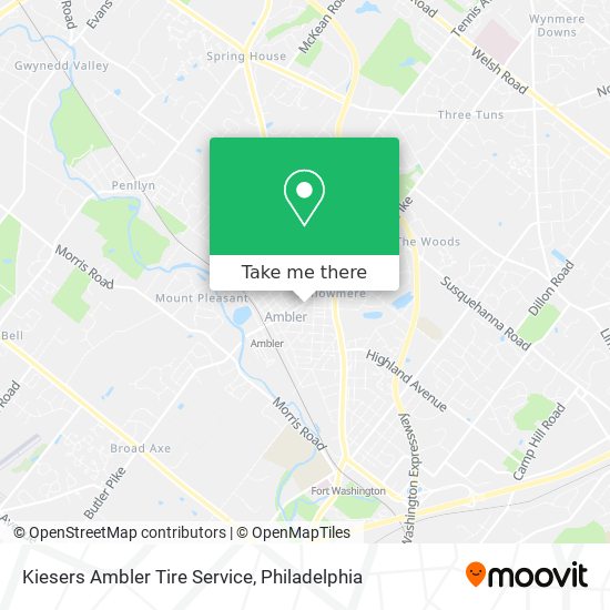 Mapa de Kiesers Ambler Tire Service