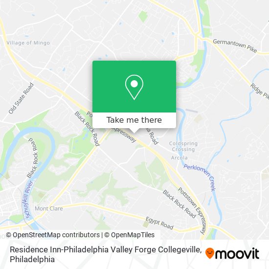Residence Inn-Philadelphia Valley Forge Collegeville map