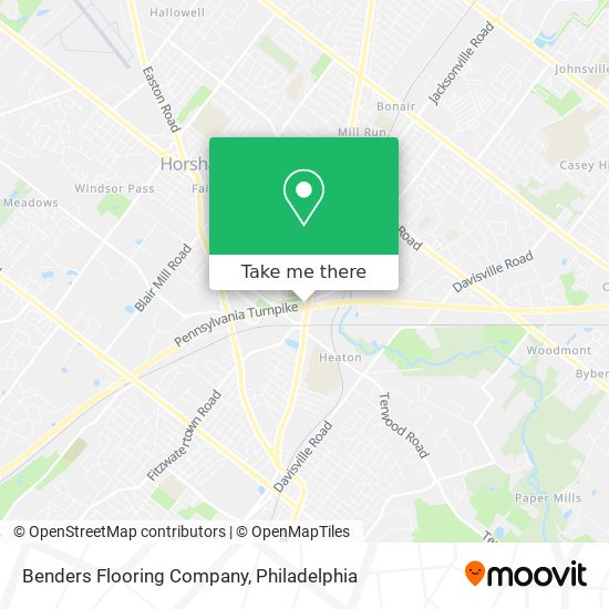 Benders Flooring Company map