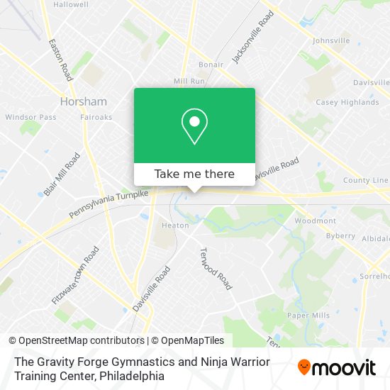 The Gravity Forge Gymnastics and Ninja Warrior Training Center map