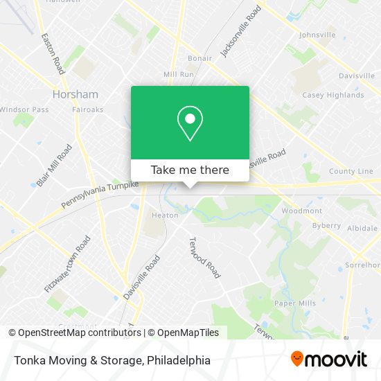 Tonka Moving & Storage map