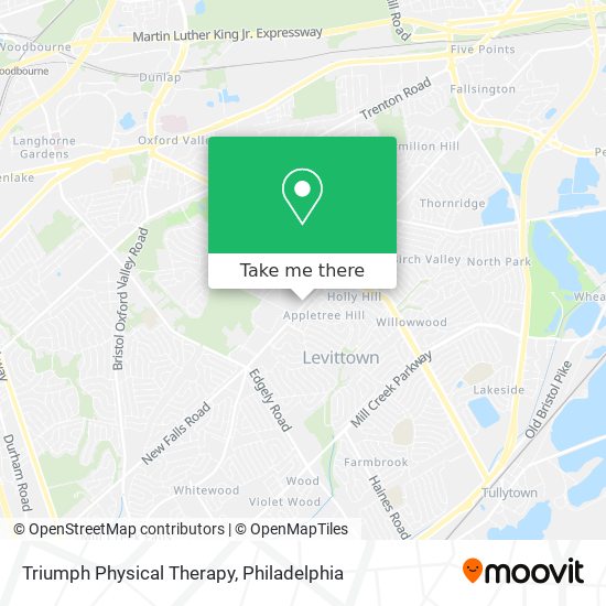 Triumph Physical Therapy map