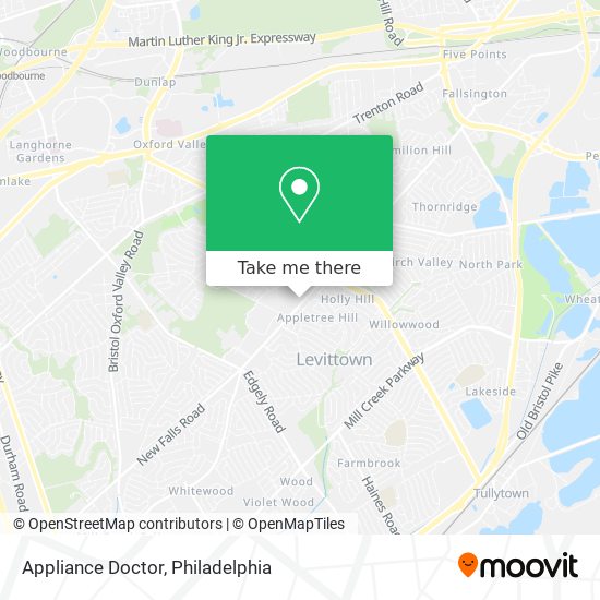 Appliance Doctor map