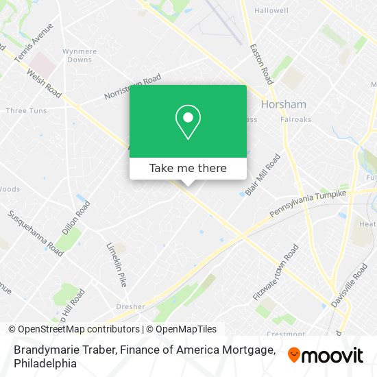 Brandymarie Traber, Finance of America Mortgage map