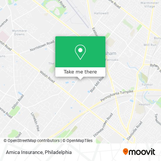 Amica Insurance map