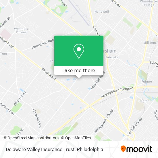 Mapa de Delaware Valley Insurance Trust