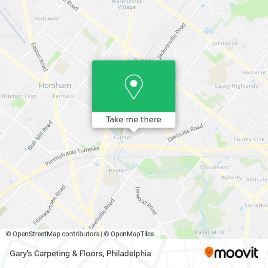 Gary's Carpeting & Floors map
