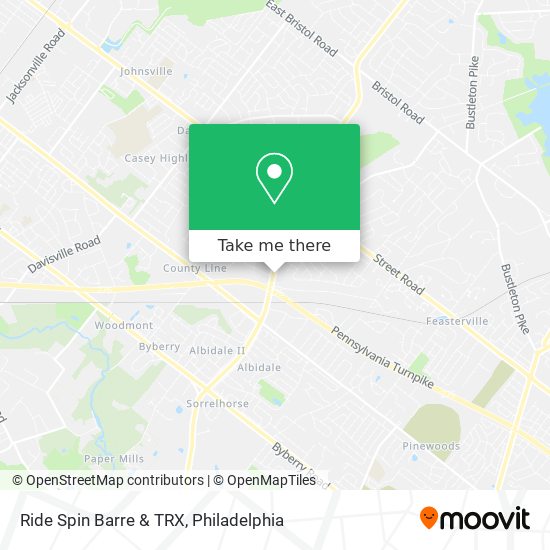 Ride Spin Barre & TRX map