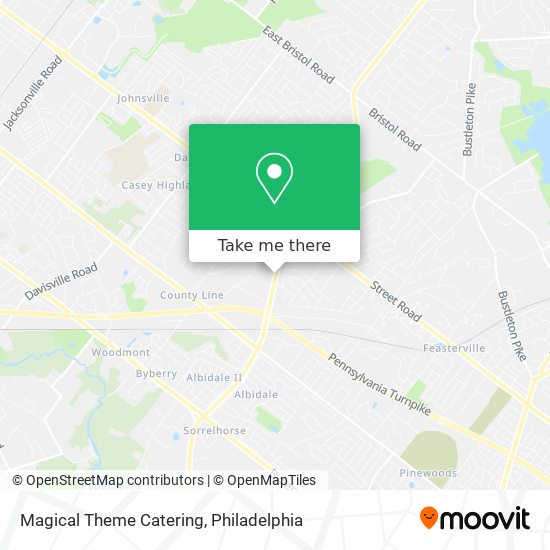 Magical Theme Catering map