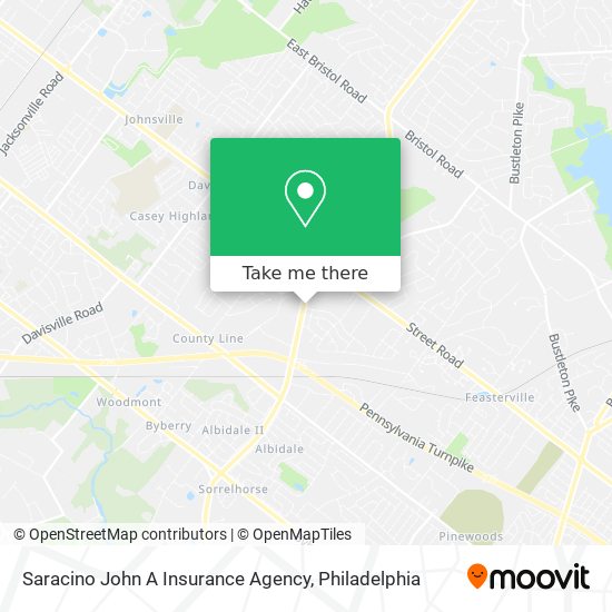 Mapa de Saracino John A Insurance Agency