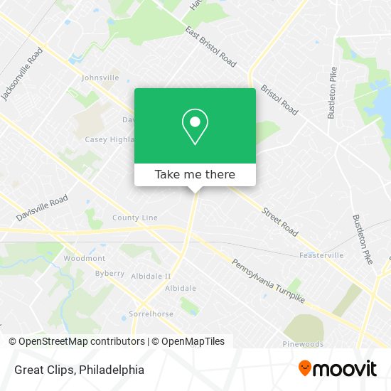 Great Clips map