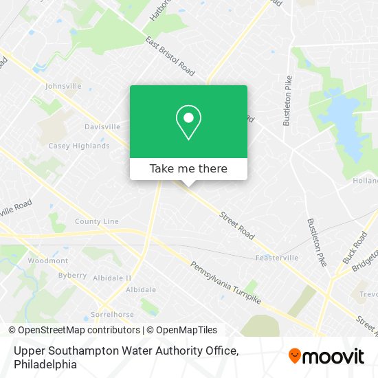 Upper Southampton Water Authority Office map