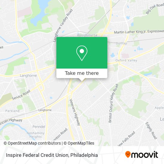 Inspire Federal Credit Union map