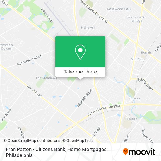 Fran Patton - Citizens Bank, Home Mortgages map