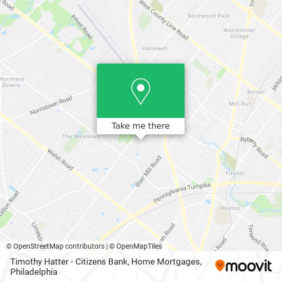 Mapa de Timothy Hatter - Citizens Bank, Home Mortgages