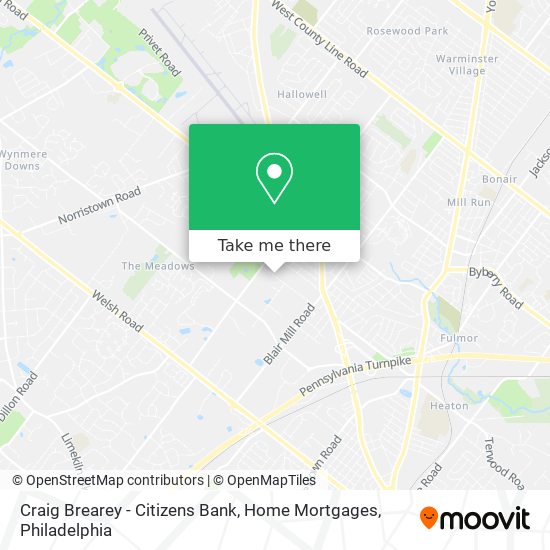 Craig Brearey - Citizens Bank, Home Mortgages map