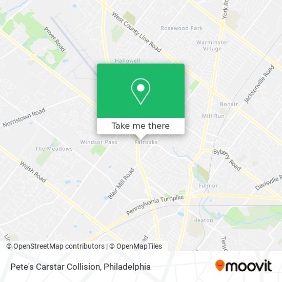 Pete's Carstar Collision map