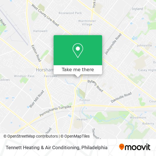 Tennett Heating & Air Conditioning map