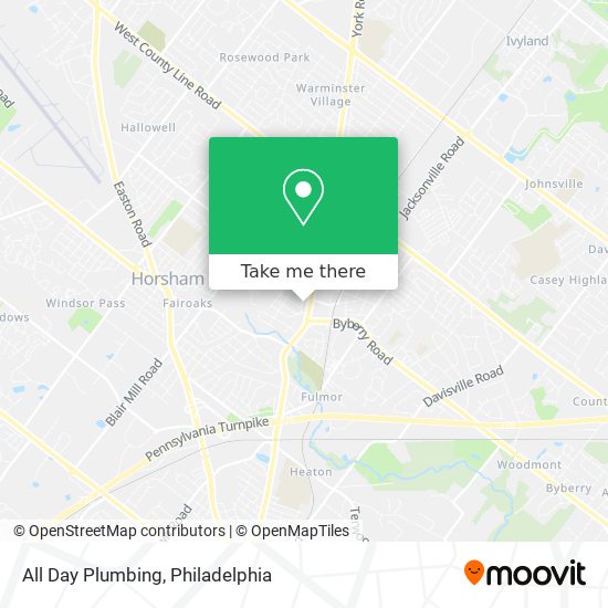 Mapa de All Day Plumbing