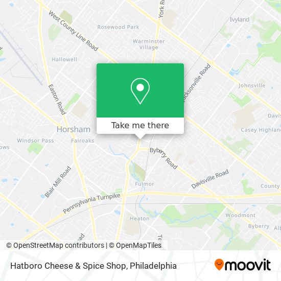 Mapa de Hatboro Cheese & Spice Shop