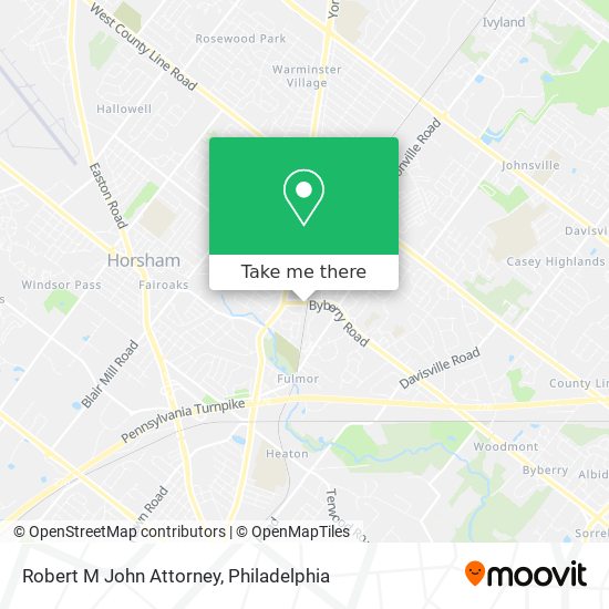 Robert M John Attorney map