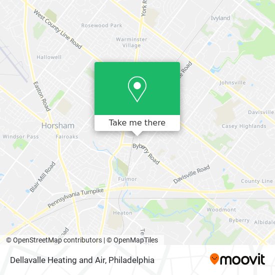 Dellavalle Heating and Air map