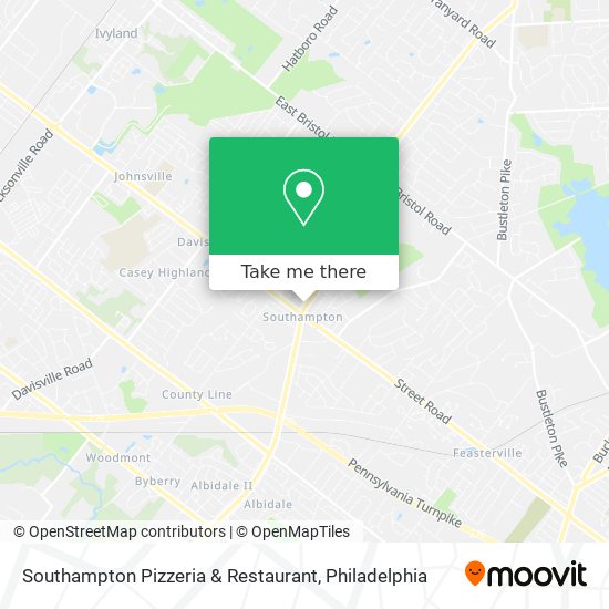Mapa de Southampton Pizzeria & Restaurant