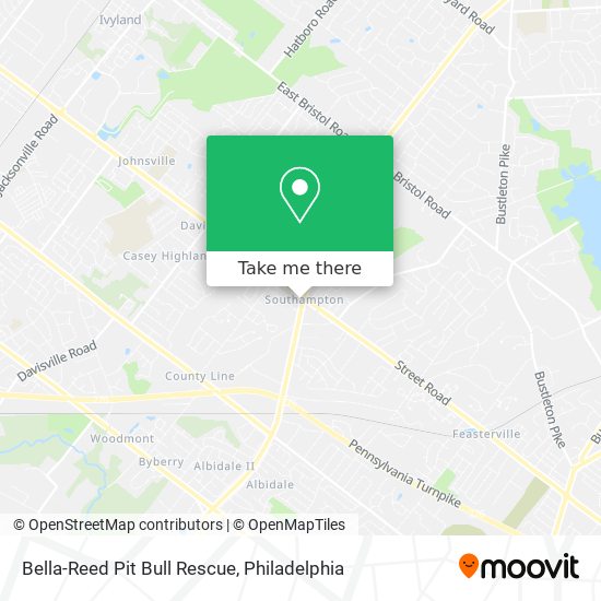 Bella-Reed Pit Bull Rescue map