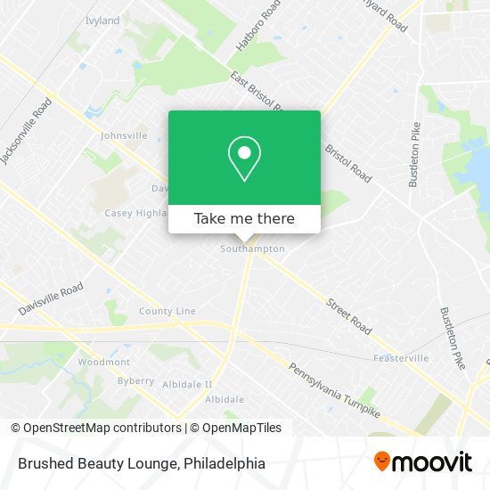 Brushed Beauty Lounge map