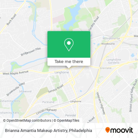 Brianna Amantia Makeup Artistry map