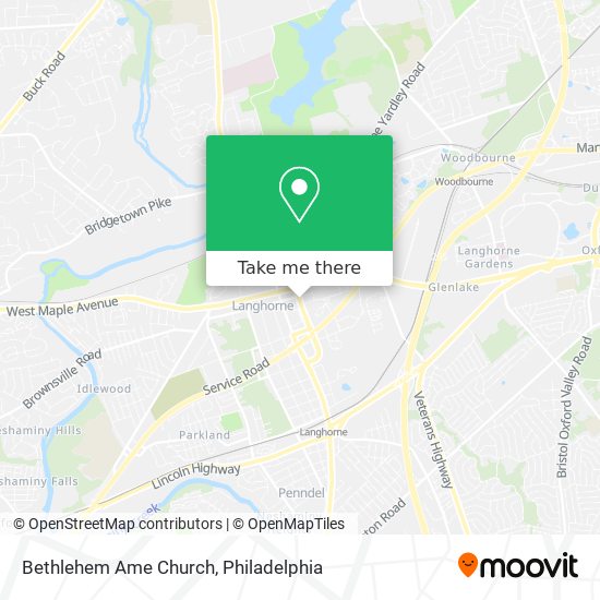 Mapa de Bethlehem Ame Church