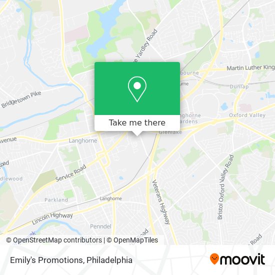 Emily's Promotions map