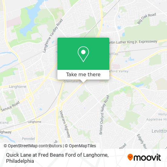 Mapa de Quick Lane at Fred Beans Ford of Langhorne