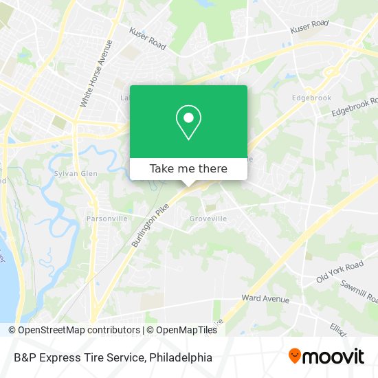 B&P Express Tire Service map