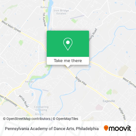 Pennsylvania Academy of Dance Arts map
