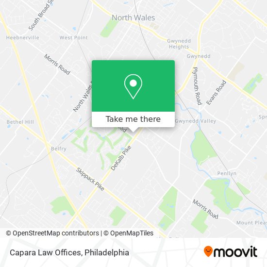 Capara Law Offices map