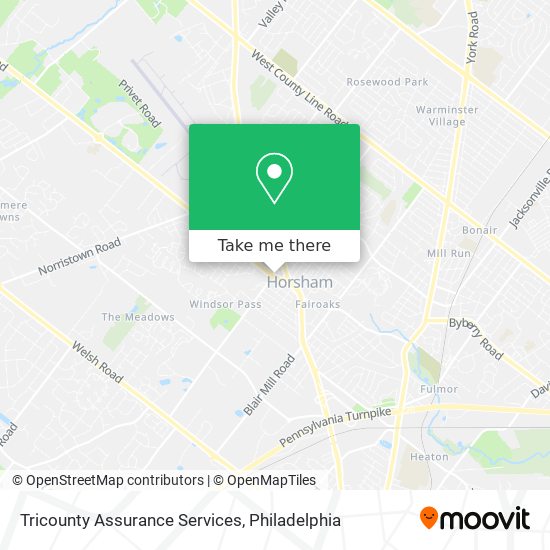 Tricounty Assurance Services map