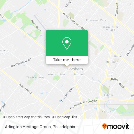 Arlington Heritage Group map