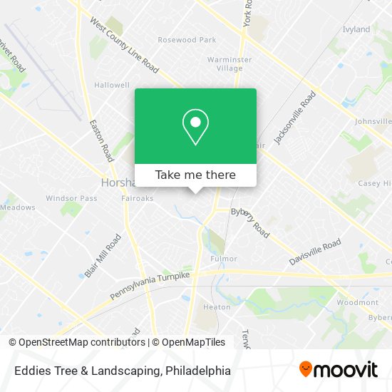 Eddies Tree & Landscaping map