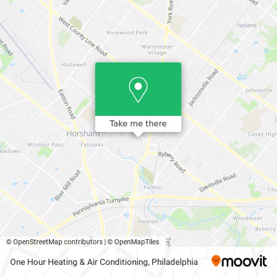 Mapa de One Hour Heating & Air Conditioning