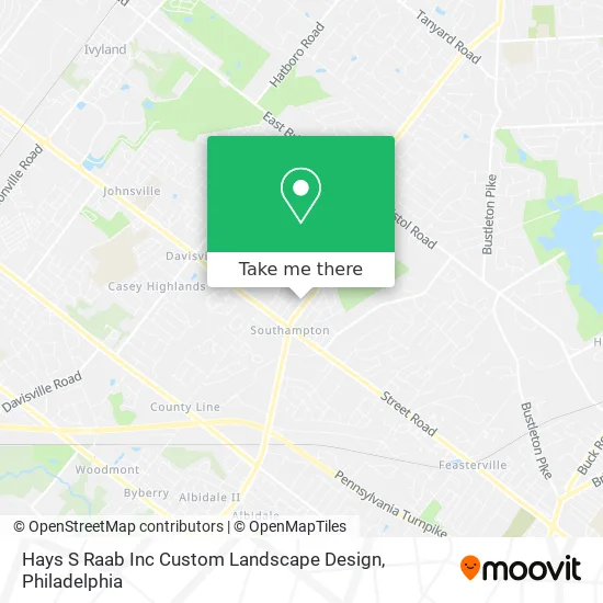 Hays S Raab Inc Custom Landscape Design map