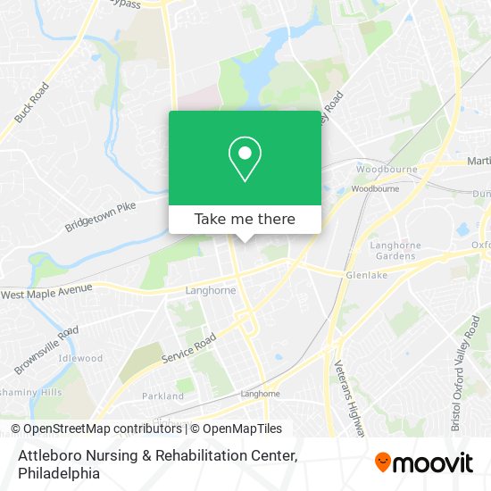 Attleboro Nursing & Rehabilitation Center map