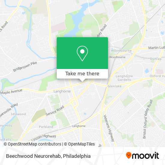 Beechwood Neurorehab map