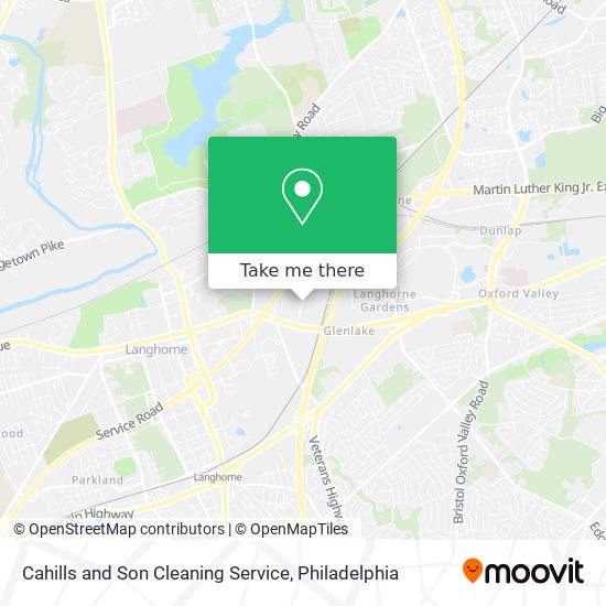 Cahills and Son Cleaning Service map