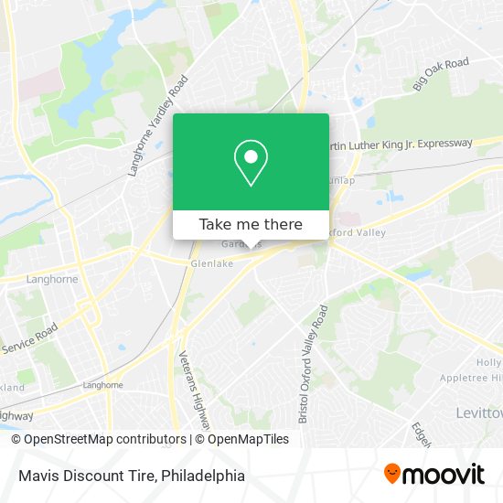 Mapa de Mavis Discount Tire