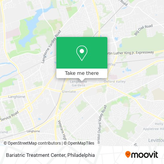 Bariatric Treatment Center map