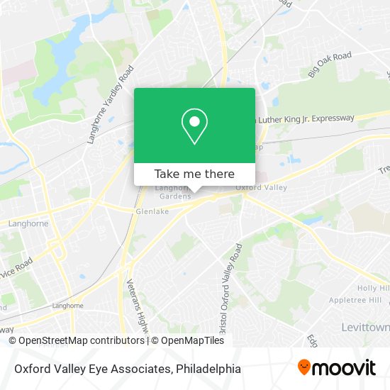 Oxford Valley Eye Associates map