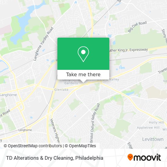 Mapa de TD Alterations & Dry Cleaning