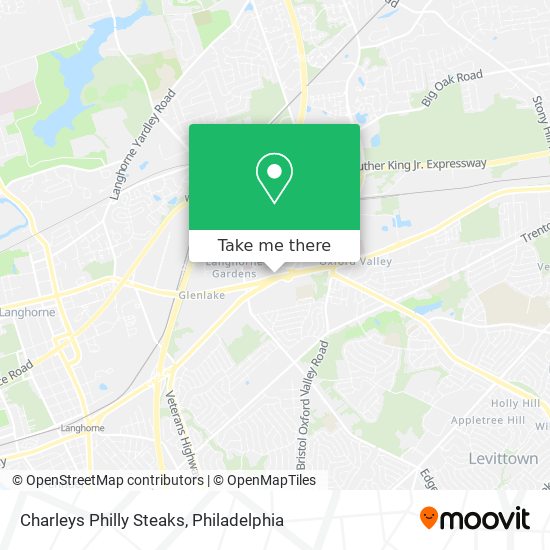 Charleys Philly Steaks map