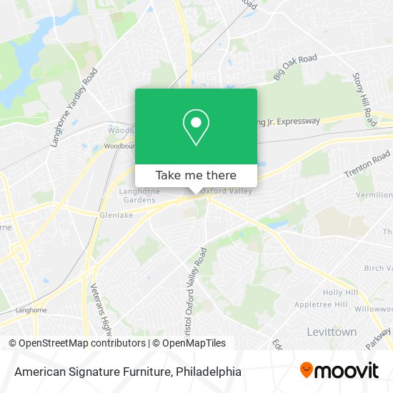 Mapa de American Signature Furniture